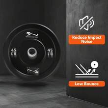 Weight Plates Set Of 2, 2-Inch Universal Fit,  Bumper Plates With Steel Insert For Strength Training, Rubber Weight Plates For Barbell Home Gym(10lb*2, 15lb*2, 25lb*2, 35lb*2, 45lb*2)  35/45/100/190/260LB  Weight Plates Set Of 2, 2-Inch Universal Fit,  Bumper Plates For Strength Training, Rubber Weight Plates With Steel Insert For Barbell Home Gym - 15LB*2 - Xem 5
