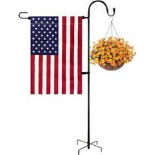 New  Garden Flag Stand  American Flag Garden Flag Metal Yard Flag Holder Pole Stake All Flag Stands For Garden Flags 12 X 18 - 花園旗架植物掛鉤 - 查看 1