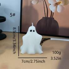 1 Stück, 17 Formen Halloween Geist duftende Kerze, Heimdekoration, Feiertagsgeschenk, Badezimmer Duft