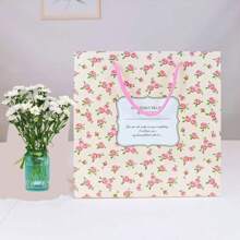 5 piezas de bolsas con estampado floral para envolver regalos para fiestas de cumpleaños y eventos