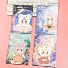 1 Notebook A5 Book School Season Bronzing Cover Hardface Student Supplies This Book School Awards Notebook Book Cartoon Coil Notebook Notebook Lovely Student Stationery Paper Student Awards Random Distribution Of 1 School Supplies,Back To School