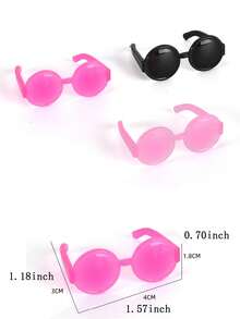 2pcs/3pcs/4pcs/6pcs/8pcs Mini Hamster Sunglasses, Cute Hamster Glasses, Miniature Sunglasses For Hamster Photoshoot Props, Toys, Accessories, Random Color - Multicolor - View 18