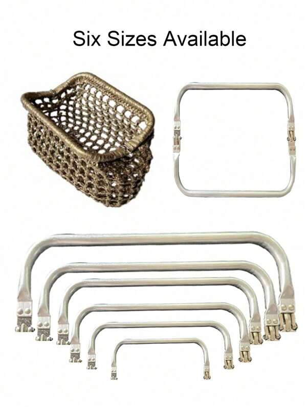 Multiple Sizes Of Square Aluminum Clips, Luggage Hardware Hinge Clip, Cloud Bag Bracket, Woven Bag Mouth Clip, Gold Bag Clip Gifts For Women