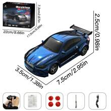 WLtoys Giocattolo da esterni, auto da drift radiocomandato 1:64 KF20, auto da corsa ad alta velocità con quattro ruote, auto radiocomandata in miniatura da scrivania 2.4G, auto da competizione RC elettrica in scala reale, giocattoli per auto RC per ragazzi e bambini, regali