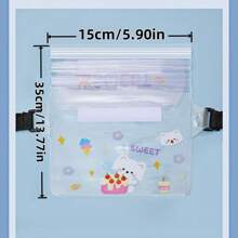 Sanrio 2pcs/1pc Sanrio Cartoon Summer Waterproof Waist Bag/Sling Bag, Large Size Waterproof Phone Case/Pouch, Suitable For Outdoor Swimming, Gift For Back To School, Travel