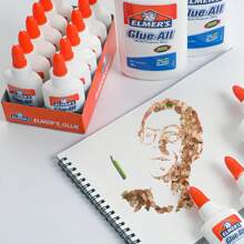 Crayola Elmer's Glue-All Multi-Purpose Liquid Glue, Slime Glue & Craft Glue, Washable, Safe, Extra Strong And , Ideal For Children, Great For Making Slime - 40ml Each, 12 Count