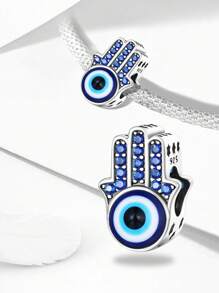 1 peça de pingente de olho de diabo azul moderno para pulseiras femininas, braceletes, joias faça você mesmo e decoração de joias combinando com roupas do dia a dia para meninas