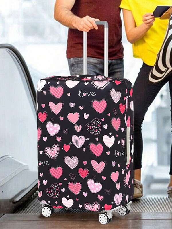 Luggage Cover Travel Case Cover For 18 To 32 Inch Luggage Protector Cases For Outdoor Travel Business Fashion Graphic Pattern For Men Women Travel Accessories Polyester Suitcase Elastic Dust Covers Student Back To School Stuff Travel Essentials Vacation Summer Holiday Bag For School School Accessories