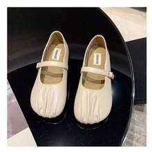 Mocasines con punta cuadrada de boca plana, estilo chino moderno de primavera y verano 2025, zapatos de abuela de talón plano, suela blanda y de uso versátil