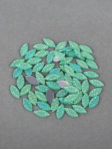 100pcs/Pack, 7*15mm Oval Acrylic Rhinestones, Flat Pineapple Shape AB Color Acrylic Rhinestones, High Quality Multi-Color Acrylic Rhinestones For DIY Clothing Accessories - Multicolor - View 18