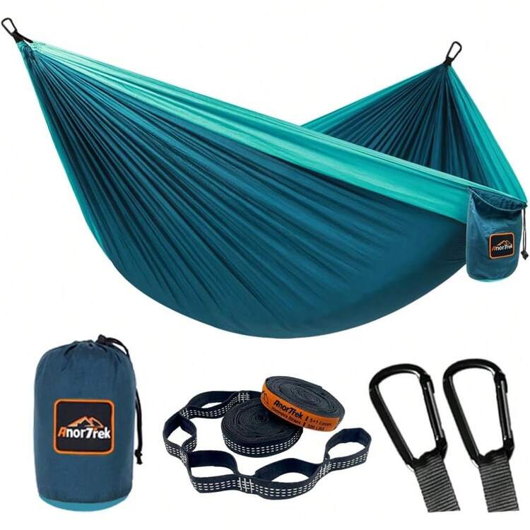 Camping Hammocks - Màu xám nhạt và xanh lam - Xem 1