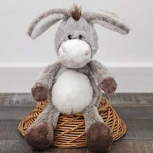 1pc Cute Cartoon Donkey Plush Doll, Random Color, Companion For Dogs To Sleep With, Allowing Dogs To Self-Exercise, Suitable For Small And Medium Breed Dog Toys