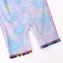 TFJH E Short Sleeve Swimsuits 50+ One Pieces Bathing Suits Zipper 2-14Y - A3 Blue Leopard - View 8