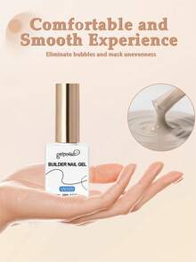 Gel Kuku Cokelat-Abu-abu 15ml, Dapat Digunakan Untuk Memperkuat, Memperpanjang Kuku, Lapisan Dasar, Dikemas dalam Botol, Dapat Dilepas, Cocok untuk Perpanjangan Kuku UV/LED - Coklat - View 7