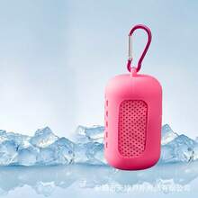 夏季冰丝降温运动毛巾户外健身冷毛巾吸汗降温硅胶毛巾架 - 彩色 - 查看 11