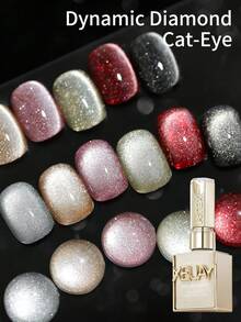 XEIJAYI 6支装15ml猫眼美甲凝胶套装，半永久美甲浸泡UV LED美甲沙龙DIY凝胶，适合春夏美甲 - 彩色 - 查看 9