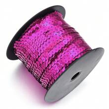100 Yards/Roll 6mm Colorful Laser Shiny Sequin Ribbon, Gift Wrapping, Flowers, Party Decoration, Wedding, Holiday, Nail Art, Clothing Sequin Decoration
