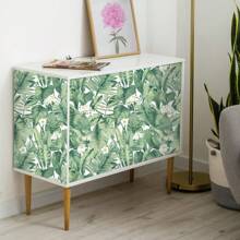Tropische Blattpflanzen Muster Tapete, wasserfeste selbstklebende Vinylfolie, leicht ablösbar und klebbar, abnehmbare Kontaktfolie, Bohemian Palmenblatt Blumentapete, 1 Rolle - 44cm x 3/5/10m, geeignet für Heimdekoration, Tapete, Wanddekoration, Schlafzimmer, Badezimmer, Wohnzimmer, Küche, Herbstdekoration, Möbel Renovierung Aufkleber, Schrank, Regalauskleidung Dekor, Mietwohnung Studenten Dekoration, Abschluss Einweihungsgeschenk