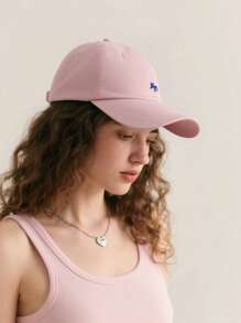 1 pièce Casquette de baseball avec broderie d'animaux rétro - Design de renard de dessin animé à la mode, casquette de soleil réglable snapback pour femmes - Casquette à pic respirante pour le streetwear d'été