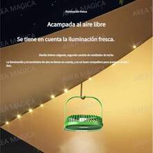 6 Ventilador de escritorio pequeño de pared para cocina y dormitorio, de tres velocidades, de alta velocidad y larga duración. - Blanco - Ver 4