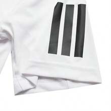 Adidas Áo thun 3 sọc Club mềm mại thoáng khí, dành cho nam hàng ngày, đi làm, thể thao, du lịch JE0413 - trắng - Xem 6