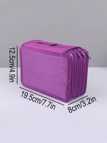 1 Pezzo Astuccio per matite a 4 strati e 72 spazi, con bellissimo disegno a nido d'ape, grande capacità, portatile, scatola di cancelleria, adatto per studenti per matite colorate, disegno e archiviazione di cancelleria, essenziale per il ritorno a scuola - regalo per amici, ritorno a scuola, forniture scolastiche, astuccio per matite, borsa scolastica