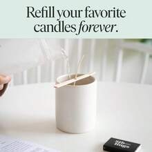 Siblings Essentials, Candle Refill Kit, DIY Candle Kit (No 04: Eucalyptus, Balsam, Wild Berries) - -Friendly Candle Refill, Clean Fragrance And Essential Oils, Coconut And Soy Wax - No 04: Eucalyptus, Balsam, Wild Berries - 查看 3