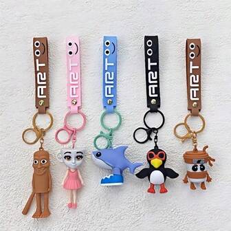 1PCTung Tung Sahur Car Wooden Stick Keychain, Made Of High-Quality PVC Material, Is Very Suitable For Home Keychains, Home Keychains, Christmas, Valentine's Day, Couples, Spouses, Colleagues Holiday Gifts, School Supplies, Back To School