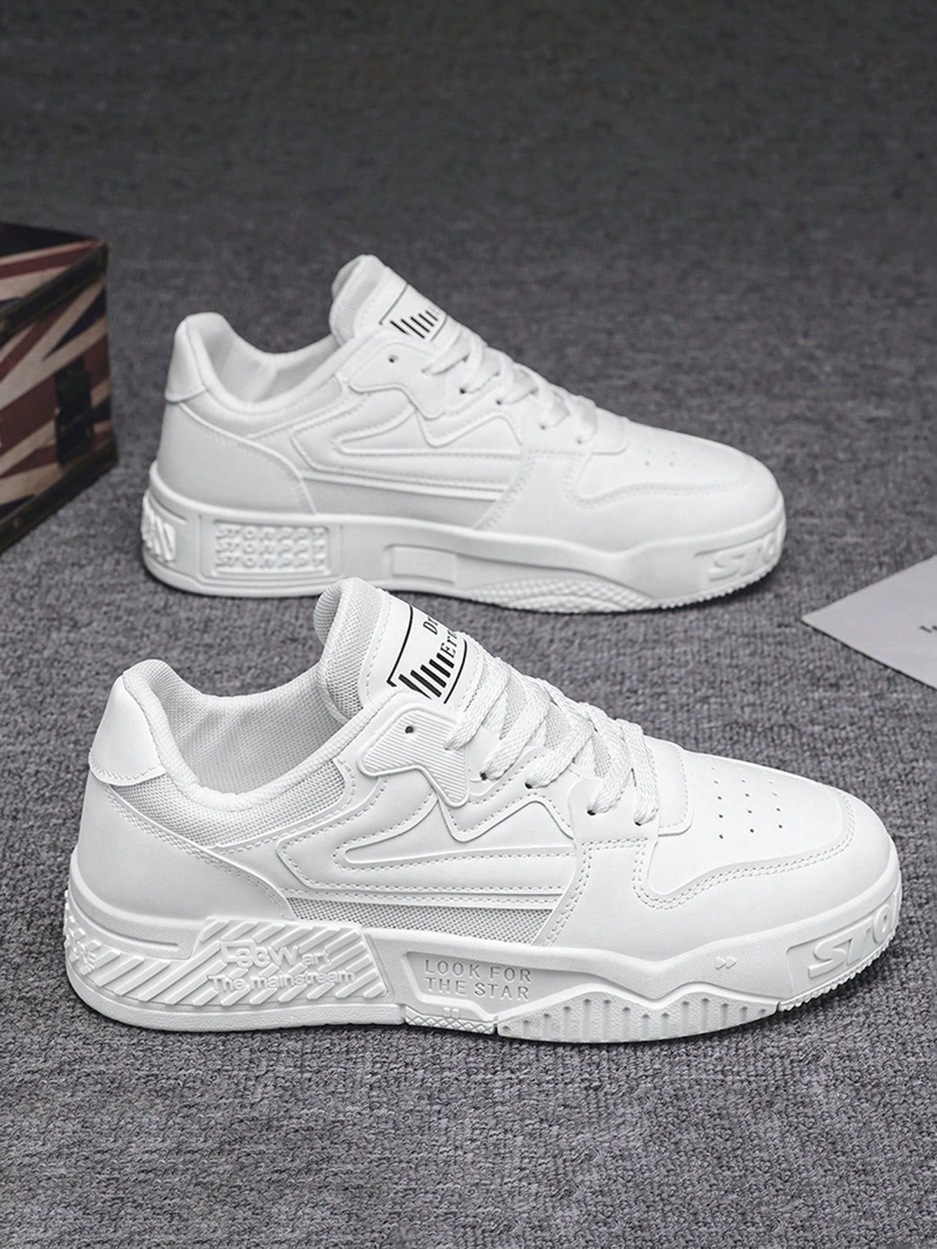 أحذية كاجوال للرجال، أحذية رياضية ذات نعل سميك قاب...