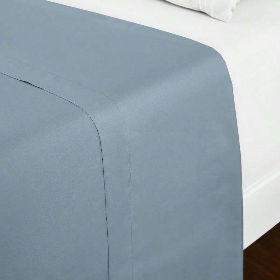 Mellanni California King Size Flat Sheet - Iconic Collection Bedding - Hotel Luxury, Extra Soft, Cooling - Wrinkle, Fade, Stain Resistant - 1 Flat Sheet Only (Cal King, Spa Blue) - 1582 Spa Xanh - Xem 1
