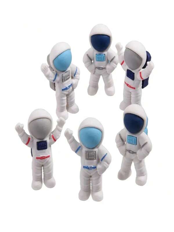 10 pièces Jolies gommes à thème spatial, gommes mini multifonctions d'astronaute novateurs et portables pour papeterie d'étudiant, cadeau mignon, fournitures d'étudiant, récompense, faveur de fête