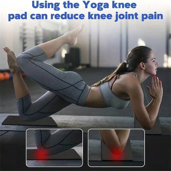 2pcs Premium Non-Slip Knee & Elbow Pads, Suitable For Home Fitness - Random Colors, TPE Material Protective Gear, Yoga Knee Pads - Meditation Elbow And Knee Support Pads, Suitable For Pilates, Workout, Exercise - Foam Padding