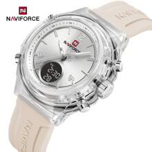 NAVIFORCE NAVIFORCE Playful Multi-Function Sporty Seiko Movement Quartz Watch - 50m Waterproof-Date & LED Backlight, With Seiko Battery - Elegant Stainless Steel Wristwatch For Gifts (Birthday/Valentine/Christmas)