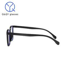 3pcs Square Large Frame Unisex Casual College Style Flat Glasses, Face Flattering - đen/trắng/xám - Xem 5
