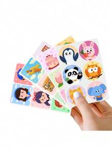 180pcs Cute Cartoon Stickers, Household Stickers, Essential For Outdoor Travel, Small And Convenient, Available At Any Time, Essential Stickers For The Family (36pcs/Pack) - Multicolor - View 9