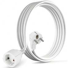 CILIA 1pc Schuko Extension Cord With 1 Socket (3m/5m/10m) - PVC - EU Power Cable - View 1