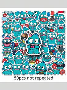 Sanrio 50 piezas Pegatinas de Sanrio con diseño del hombre con maleta de Hanton - Pegatinas creativas resistentes al agua para decorar escúteres, computadoras, tabletas, decoración de fiesta y regalos