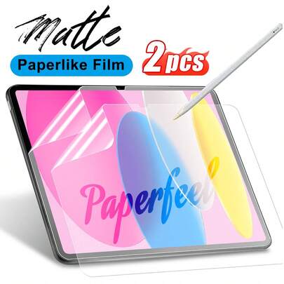 ZYONS 2 piezas de protector de pantalla mate tipo papel, material PET antirreflejo, adecuado para iPad 11.ª/10.ª generación, iPad Pro 2024, iPad 10, iPad mini 7, iPad Air 13, iPad Pro 11, iPad A16 11.ª/10.ª generación (2025/2022), experiencia de escritura suave, alta sensibilidad, antihuellas, escritura natural, baja reflexión, fácil instalación, compatible con dibujo