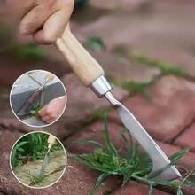 1 pieza Herramienta manual de acero inoxidable para arrancar malas hierbas, rastrillo con púas afiladas para eliminar fácilmente las malas hierbas del jardín - Multicolor - Ver 2