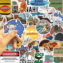 SCXXBSW SCXXBSW 50pcs Australian Stickers Creative Graffiti Stickers Office Supplies Mobile Phone Computer Stickers Highly Attractive Waterproof Cool Stickers Interesting Classic Gift Decoration Value Pack Cute Cartoon Stickers Cool Anime Stickers Handbook DIY Decoration Stickers Waterproof Mobile Phone Case Decoration Stickers
