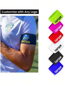 Brazalete personalizable con texto personalizado, bucle elástico, para ciclismo, fútbol, deportes, eventos y caridad, insignia de capitán de equipo, padrino, brazalete de seguridad personalizado para padrinos, accesorios creativos EVG - multicolor - Ver 3