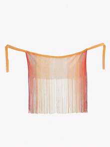 1 pieza Cárdigan tipo alas de murciélago delgado, con decoración de flecos calados, protección solar talla grande para cubrir vestidos de verano - Multicolor - Ver 23