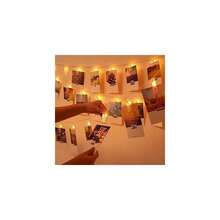 New-2025 20 Photo Clip String Lights LED Fairy Twinkle Lights For Hanging Pictur,Home Wall Halloween Thanksgiving Christmas Party Wedding Ftival Indoor Outdoor Dr - Warm White 20 - View 5