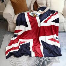 Soft British Union Jack Flag Blanket - Double Size, Ideal For Sofa, Bed, Office And Camping - Perfect Autumn/Winter Gift - Multicolor - View 5