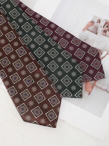 1 Stück Herren Krawatte mit Blumenmuster, vielseitig für Business und Lässig Wear, 7,5 cm Retro Jacquard Krawatte passend für Anzüge, Formelle Kleidung und vielseitige Outfits