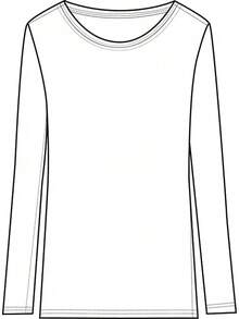 Women's Under Scrub Tee Crew Neck Long Sleeve-Shirt - 粉色 - 查看 6