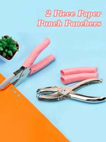 1 Piece Heart Star Handheld Hole,TIANWEN Paper Punch Metal Single Hole Paper Punch Punchers With Soft-Handled Tags Pouch Perfect For Office And Diary Enthusiasts Gift For Clothing Ticket DIY Craft Tags Scrapbook Back To School 2026 Art Office Essentia Supplies Tools - Multicolor - View 11