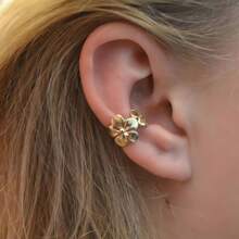 1 Paar Edelstahl Blumen Ohrclips wasserdicht hochwertige Damen Ohrringe Schmuck geeignet für den täglichen Gebrauch, Urlaub, Meerseite