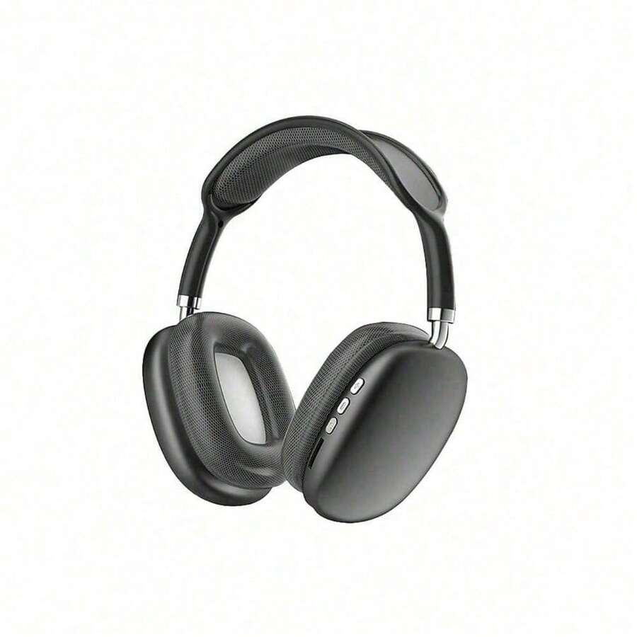 New Max P9 Pro Wireless Bluetooth Headphones HiFi Stereo Noise Cancelling Waterproof Mic Pods Over Ear Sports - Black - View 1