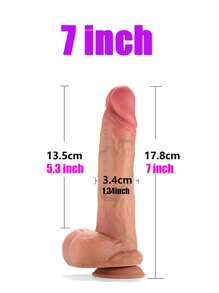 SAMEYO Juguetes sexuales Dildo realista grande - Juguete sexual Dildos de silicona para estimulación del punto G y anal, tapón anal con ventosa, juguetes sexuales para mujeres, hombres y parejas, dildo de silicona ultra realista doble, dildo curvo realista de 9 pulgadas para principiantes para el punto G y juego con ventosas potentes, juguetes sexuales sin manos para mujeres y hombres